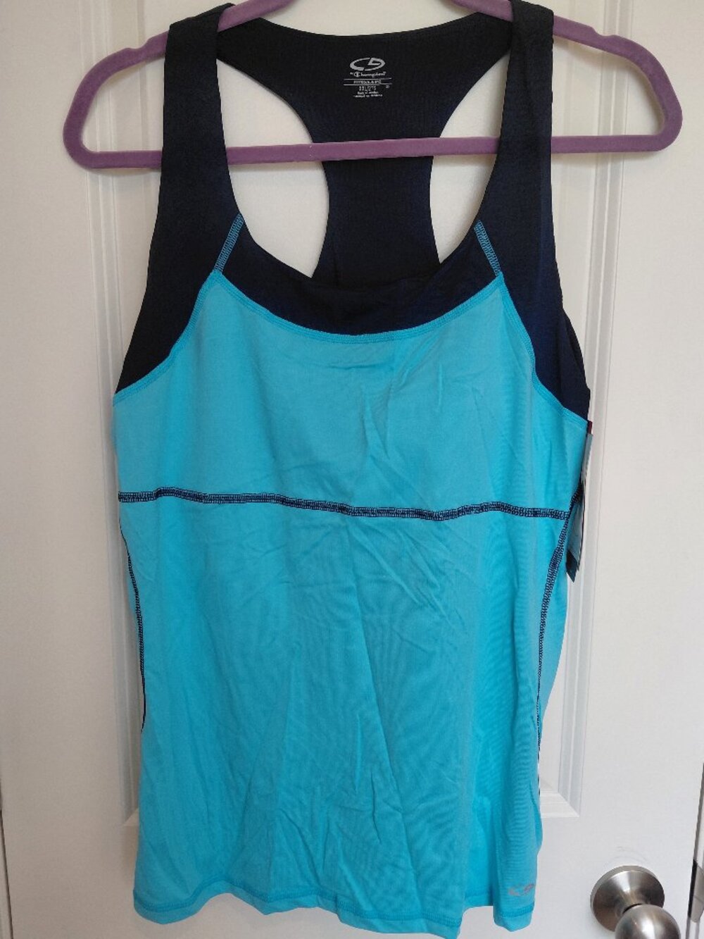 Navy & Blue Athletic Tank